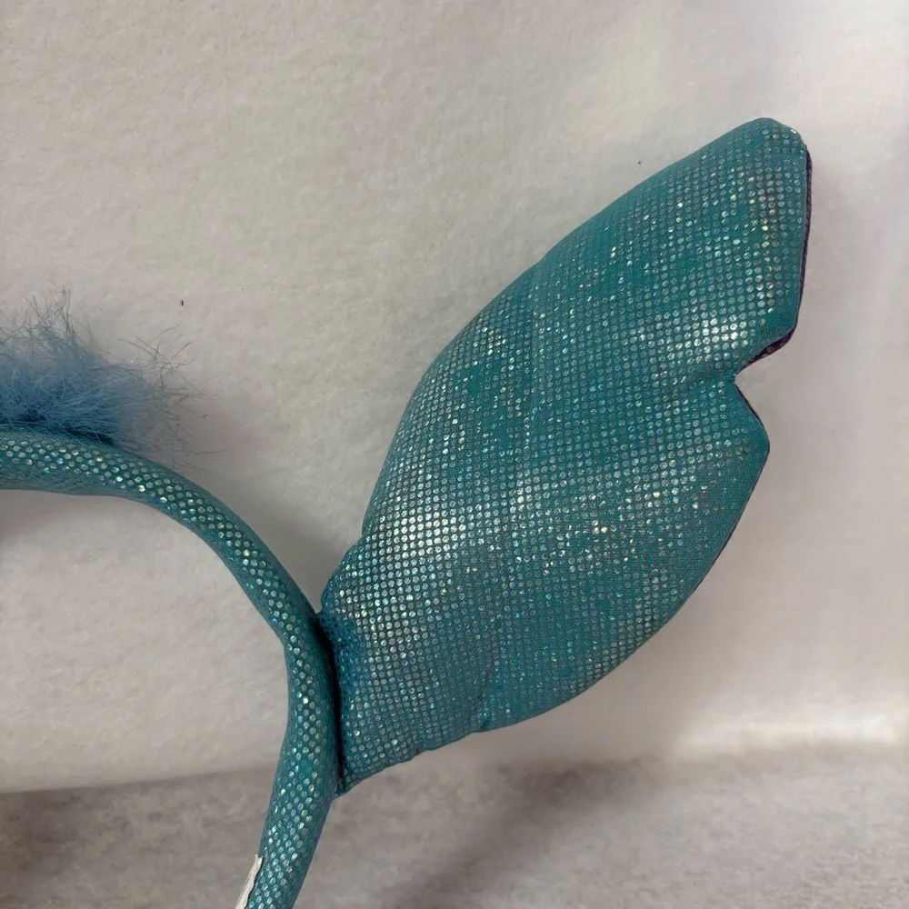STITCH Ears Headband Blue Purple Sparkly Glitter Disney Japan